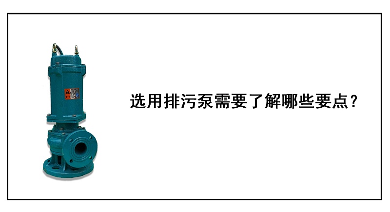 選用排污泵需要了解哪些要點(diǎn)？